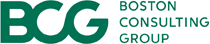 Logo der Boston Consulting Group (BCG) in grüner Schrift, repräsentiert Unternehmensberatung und strategische Lösungen.